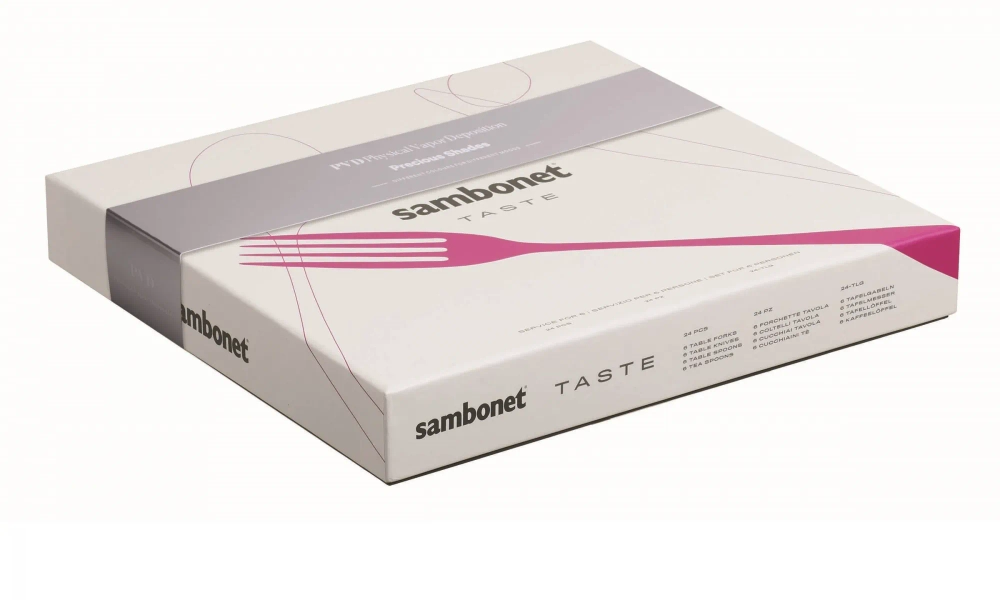 Sambonet Набор столовых приборов Taste PVD 24 предмета (6 персон) шампанское EAN 8014808110894