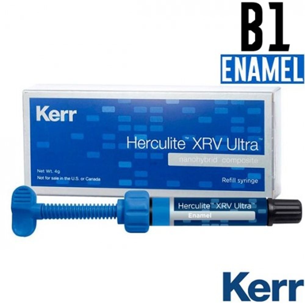 Herculite XRV Ultra Enamel B1, шприц 4гр, наногибридный композит