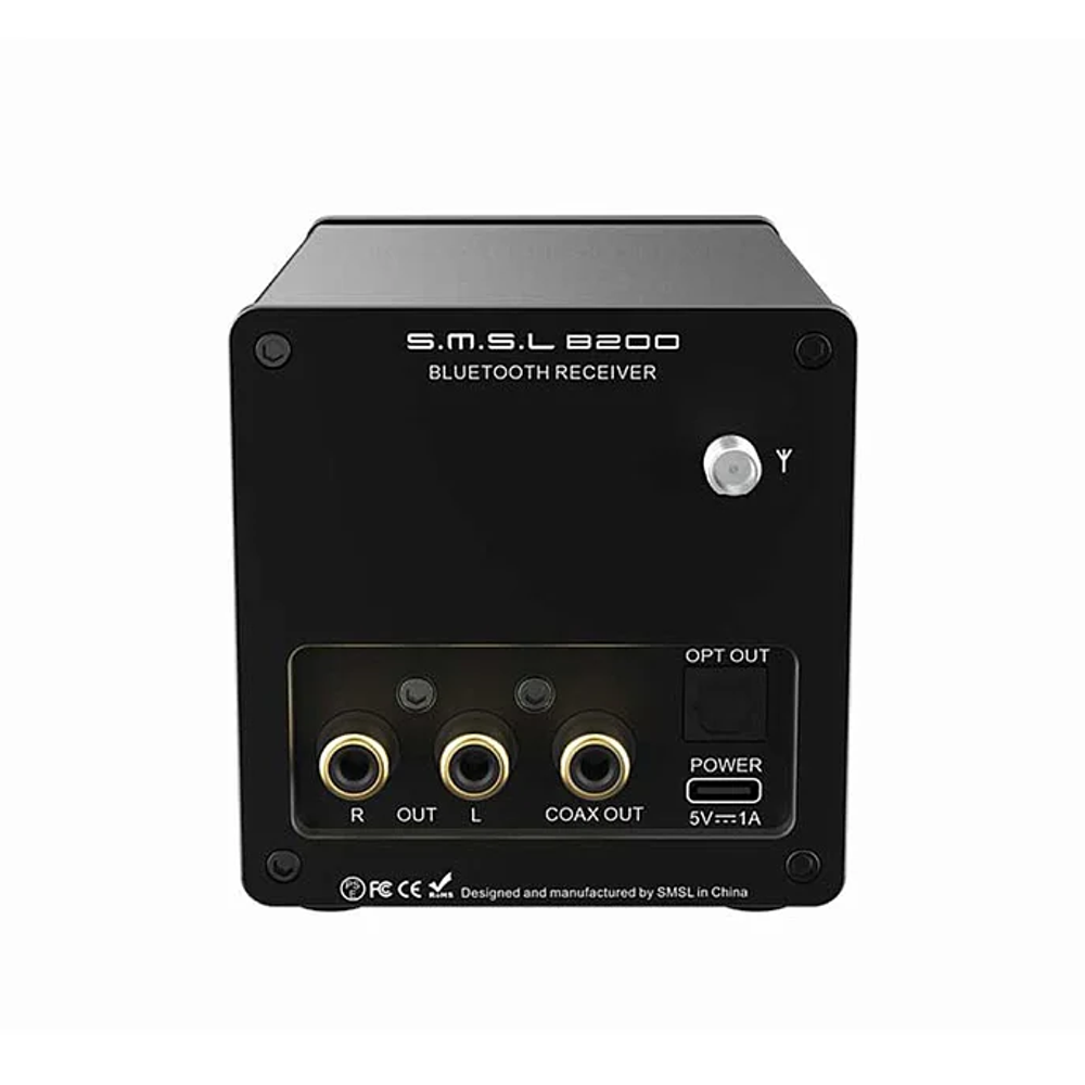 SMSL B200 (черный) стационарный Bluetooth-ресивер и USB-ЦАП