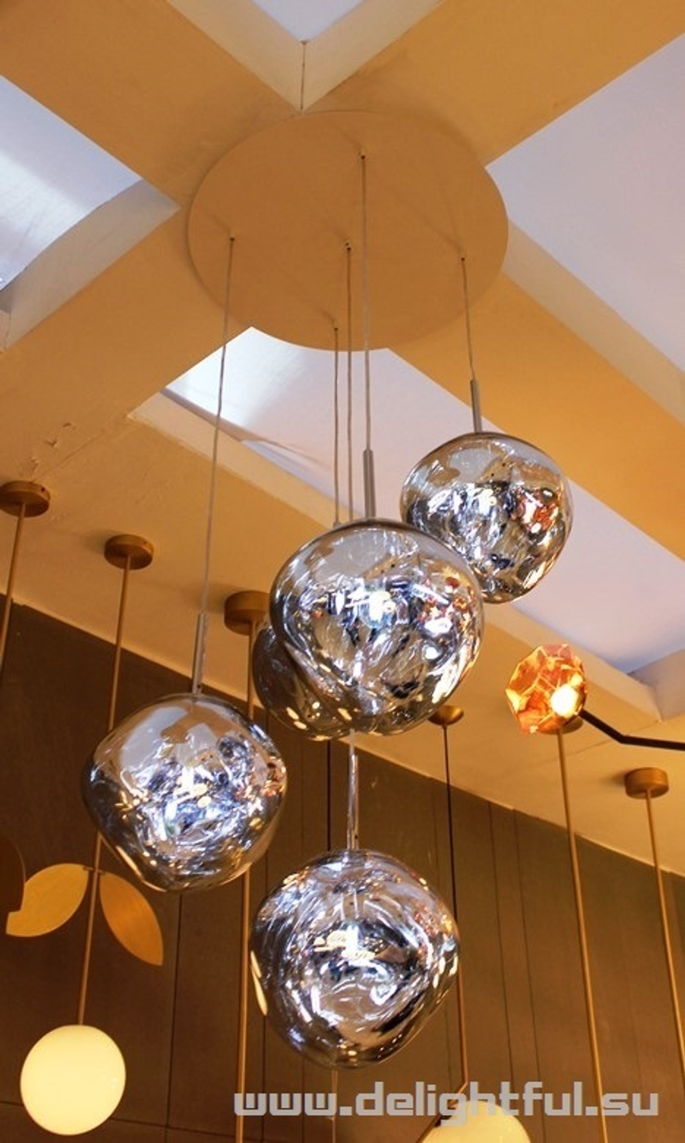 люстра Tom Dixon Melt 5 chrome
