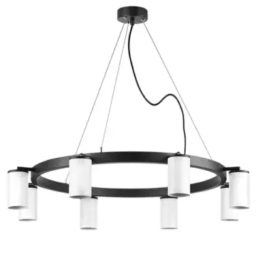 Люстра подвесная 8*GU10 LR018368 черный/белый Rullo Lightstar