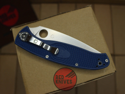 Нож Spyderco Resilience LTW F/P - океанский синий