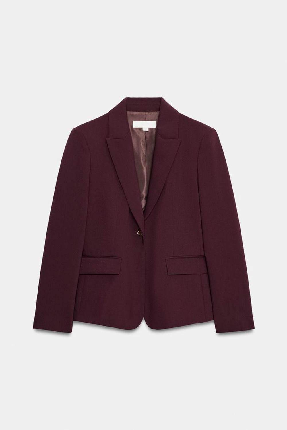 ZARA БЛЕЙЗЕР С ЗОЛОТИСТЫМИ ПУГОВИЦАМИ, БУРГУНДИ