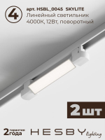 Комплект трековый Hesby Lighting No1 однофазная накладная Skylite HSBL_kompl_S001_VI1W4K