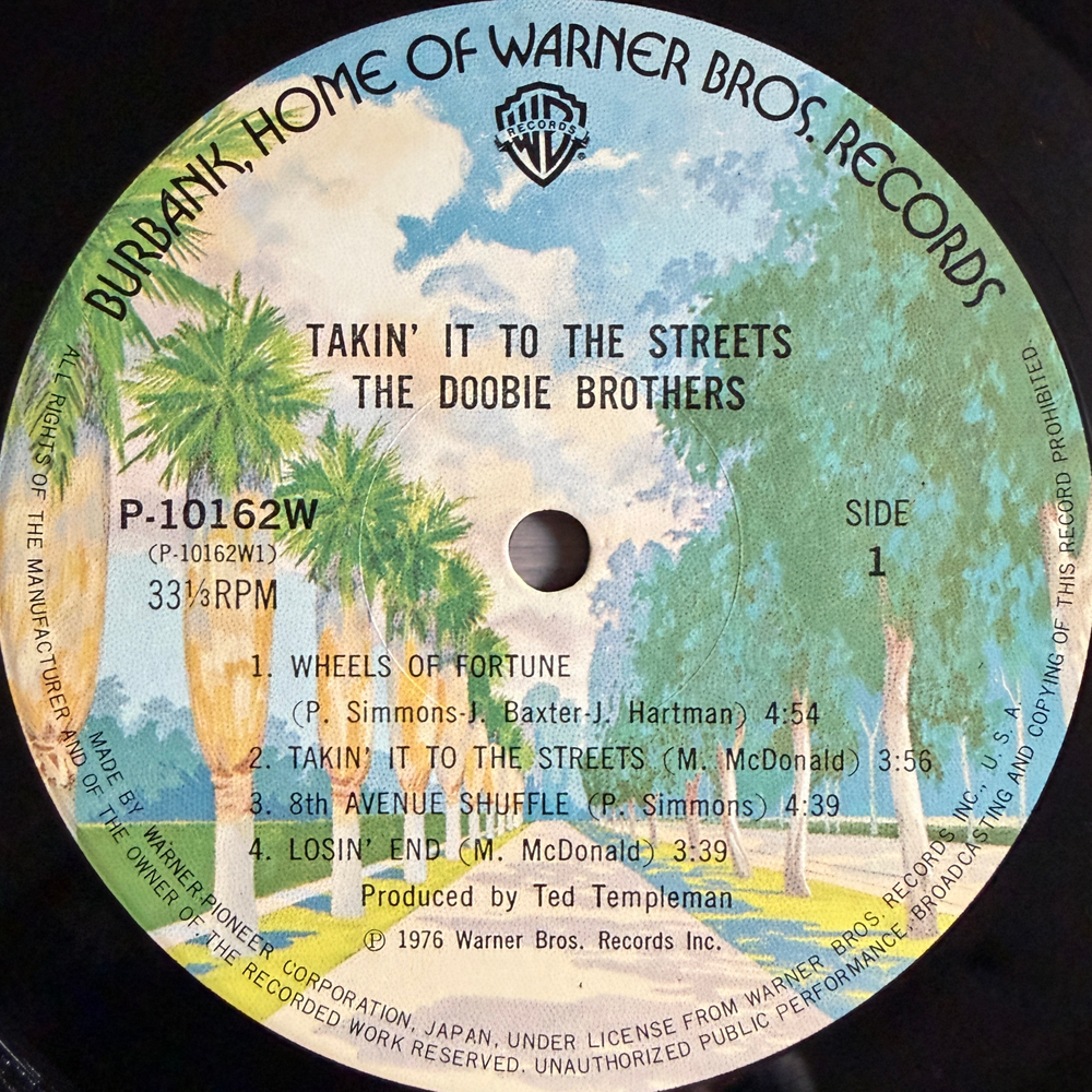 Виниловая пластинка The Doobie Brothers ‎– Takin' It To The Streets LP