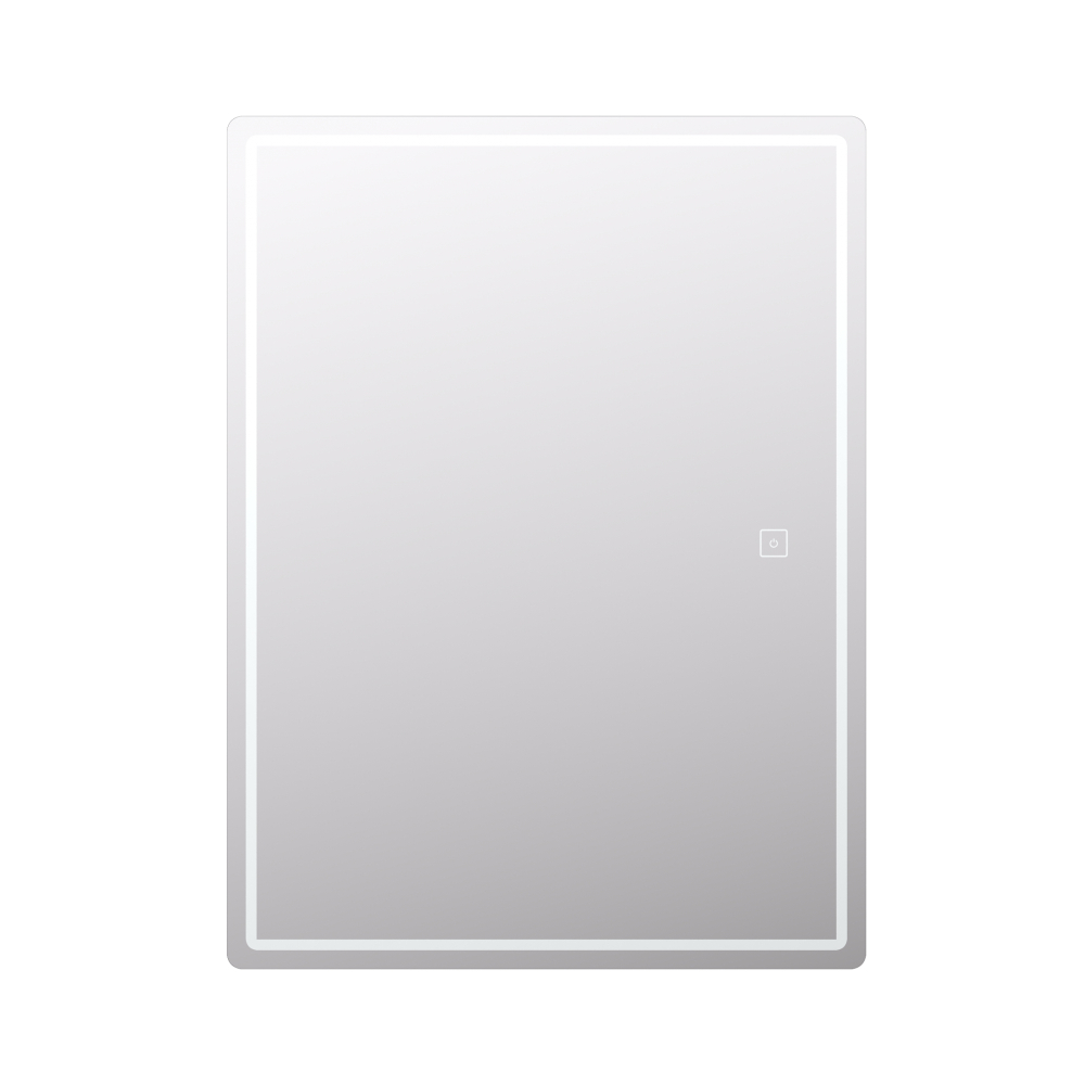 Шкаф навесной с зеркалом Geometry 600 с LED подсветкой