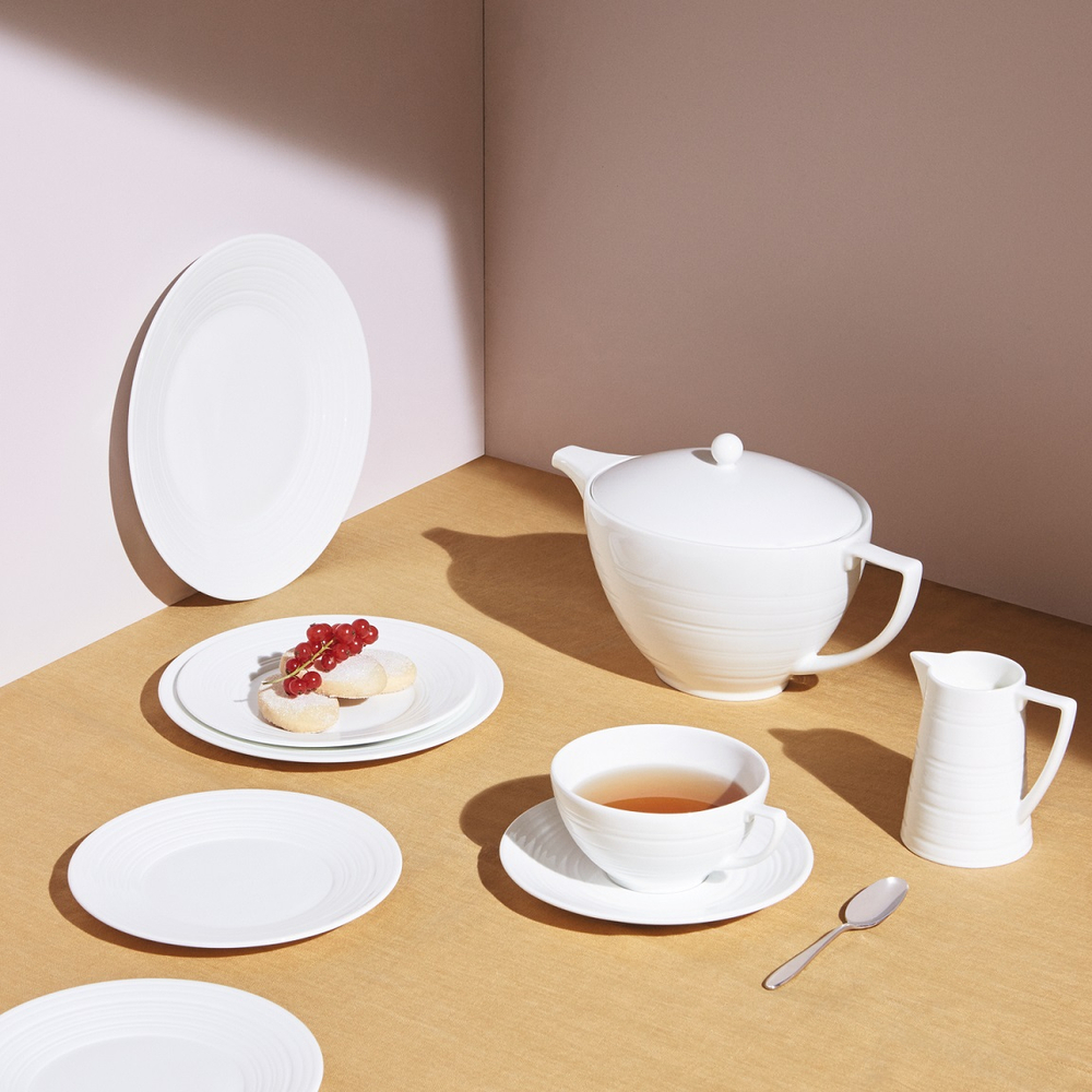 Wedgwood Десертная тарелка Jasper Conran White Strata 18 см 50191309582