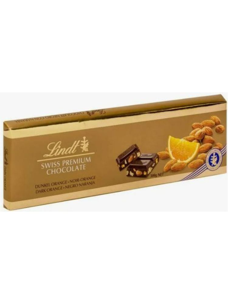 Тёмный шоколад Lindt с апельсином и миндалем 300 г x 2 шт