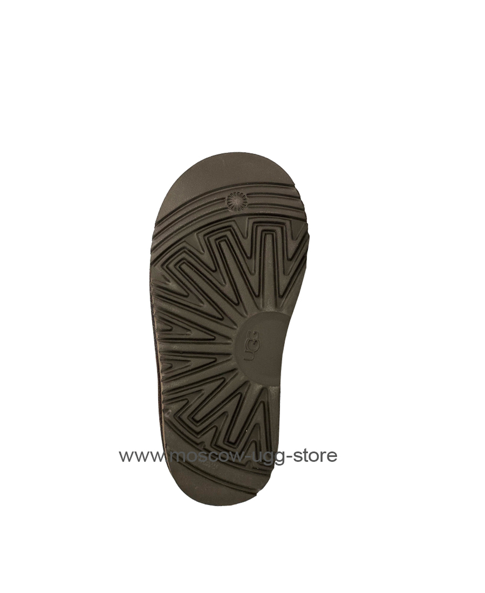 KIDS CLASSIC SHORT ZIP LEATHER chocolate