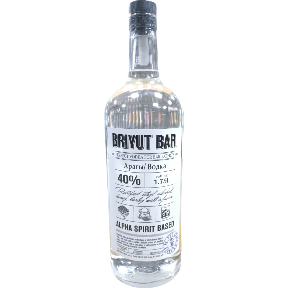 Водка Briyut Bar 1,75 л.