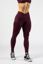 Леггинсы V-shaping Belt Leggings STRONG BEAUTY 425 Бордовые