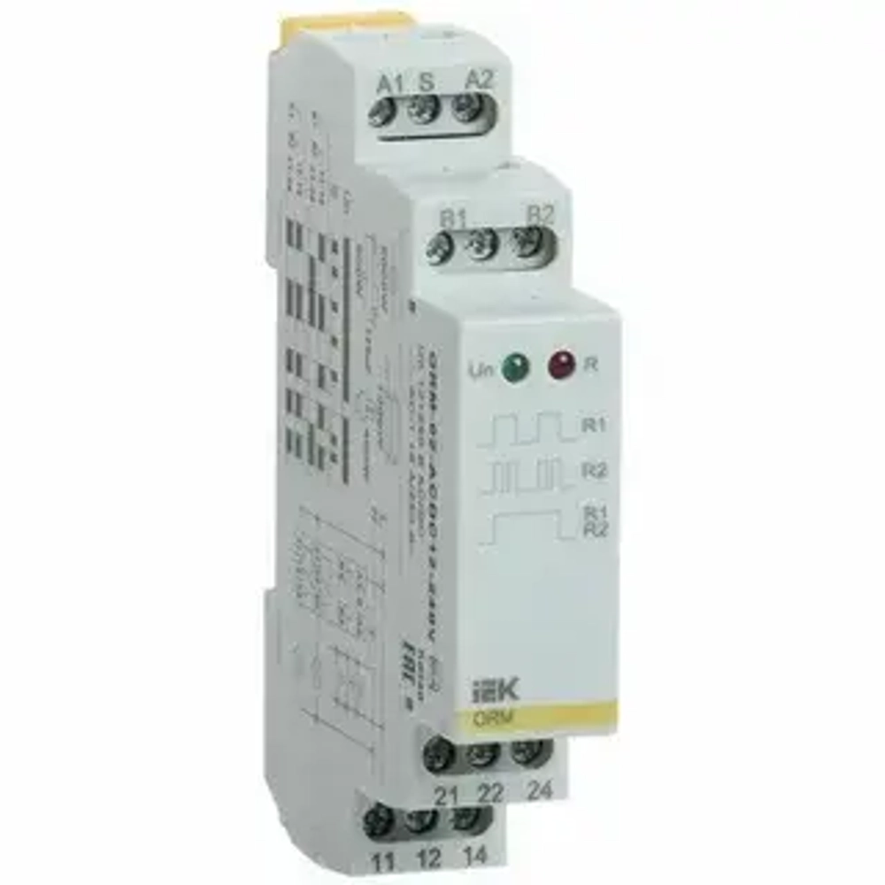 Реле импульсное  IEK ONI ORM 2 контакта 12-240 В AC/DC арт. ORM-02-ACDC12-240V