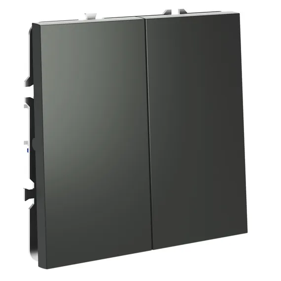 Переключатель перекрёстный двухклавишный Voltum S70 Титан VLS020506