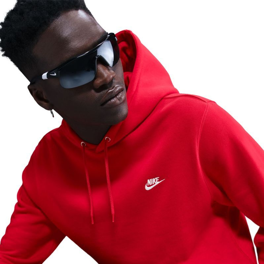 Куртка теннисная Nike Club Fleece Pullover - university red/university red/white