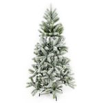 Ель новогодняя искусственная заснеженная "Snow Queen" 150 см, литой ПЭТ+ПВХ, ЗОЛОТАЯ СКАЗКА, 591315