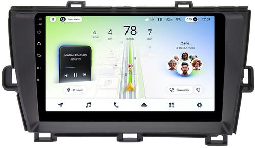 Магнитола для Toyota Prius 30 2009-2015 (левый руль, рамка черная) - Teyes CC4L-DTS монитор 9" IPS, Android 14, Быстрая, Snapdragon 662, CarPlay, 4G SIM-слот