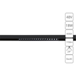 Магнитный трековый светильник Arte Lamp LINEA A4665PL-1BK
