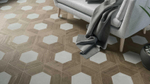Wow 60 Grad Chevron B Calacatta 9.8x52.2