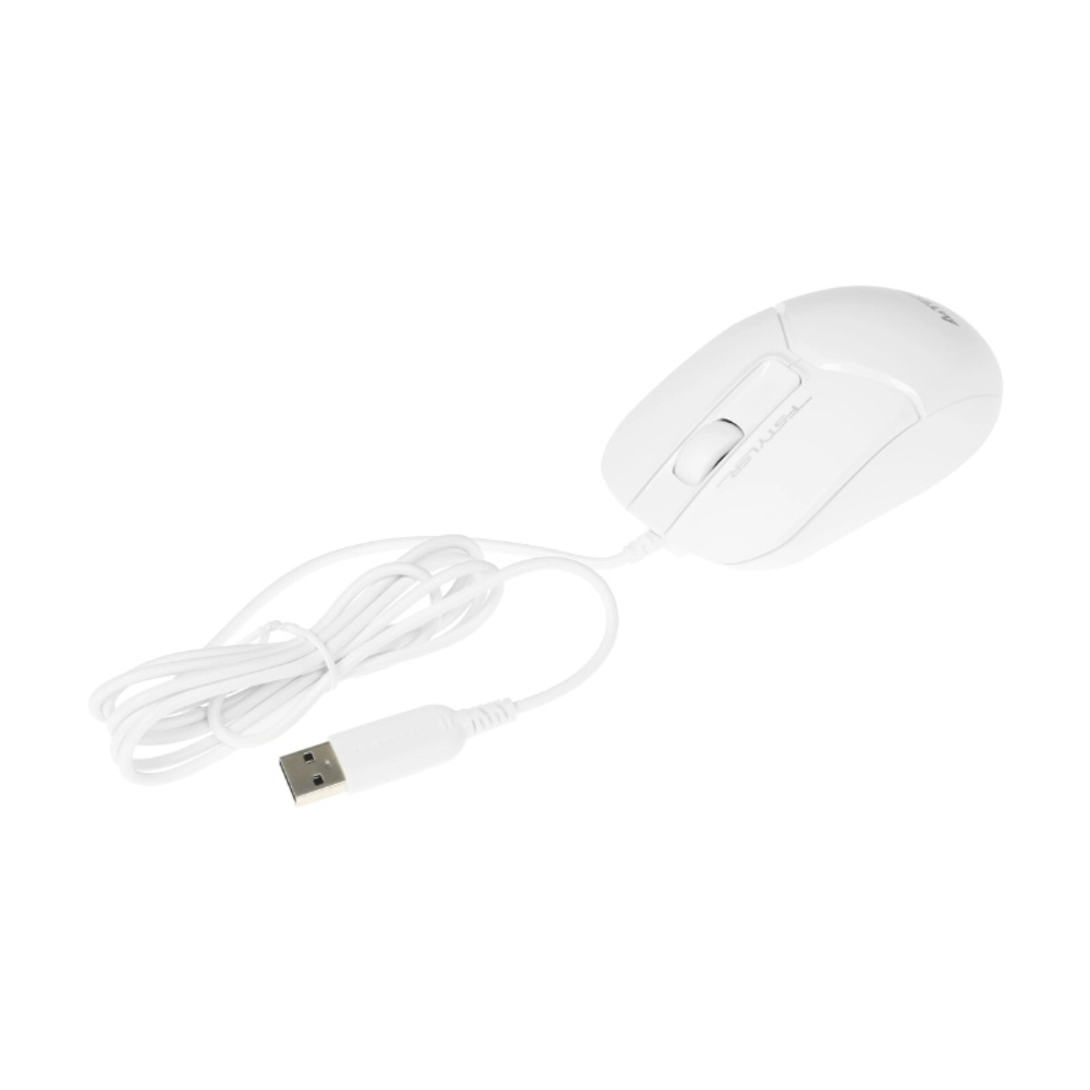 Мышь A4Tech Fstyler FM12, белая, USB