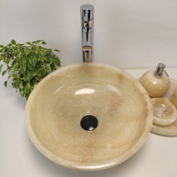 Раковина из оникса Bowl Yellow BO-61091 40x40x15 из натурального камня