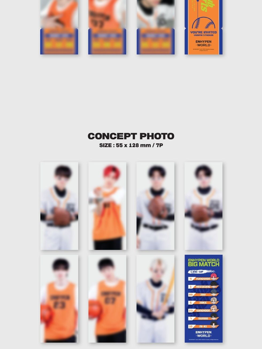 товары ENHYPEN - WORLD COUPON CARD COLLECTION CLUB SPORTS SPECIAL Version