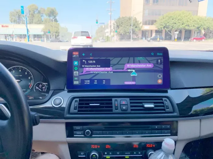 Магнитола для BMW 5 (F10) 2012-2016 NBT - Kuberg MKD монитор 12.3" в стиле BMW на Android 13, Быстрая, CarPlay, 4G SIM-слот