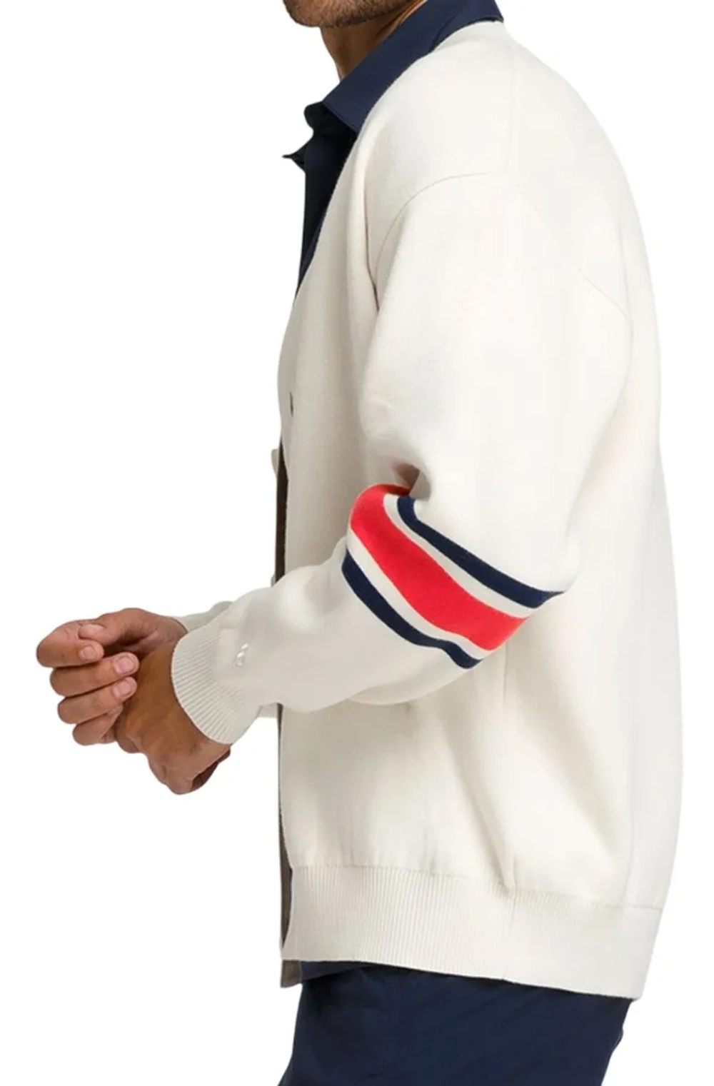 Мужская теннисная кофта Wilson Westport Cardigan - Бежевый