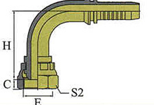 Фитинг DN 38 DK (Г) 52x2 (90)