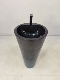 Раковина напольная из мрамора Black MN-61364 (40x40x90)