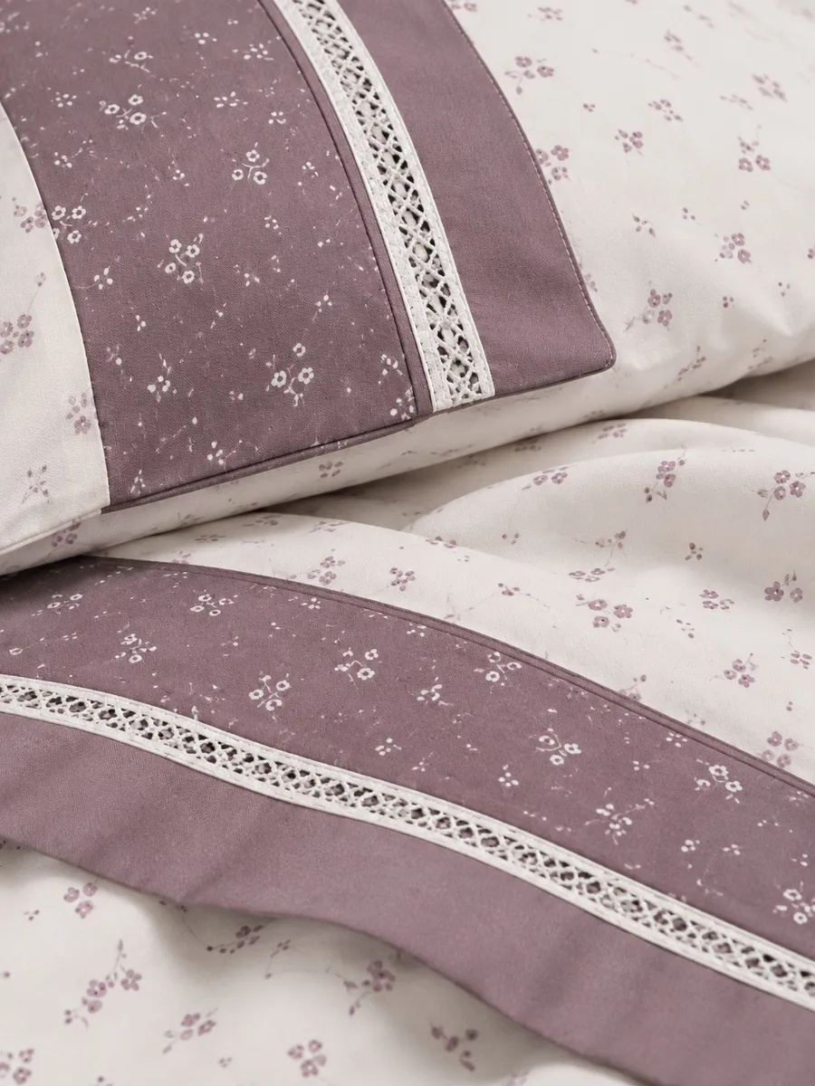 Gelin Home КПБ 6 пр. FILIZ сиреневый цвет пододеяльник 200*220, простынь 240*260, наволочки 50*70 2шт, декоративные наволочки 50*70 2шт GLNN009 — фото 2