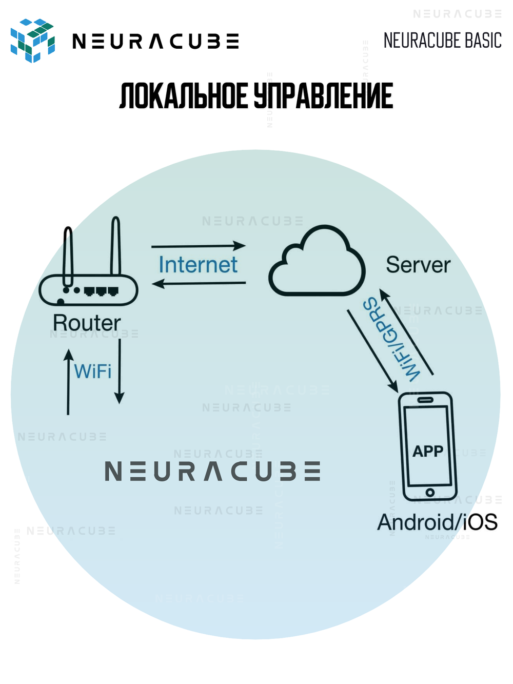 WiFi реле NEURACUBE BASIC, 16А/3520Ватт (Работает с Алисой)