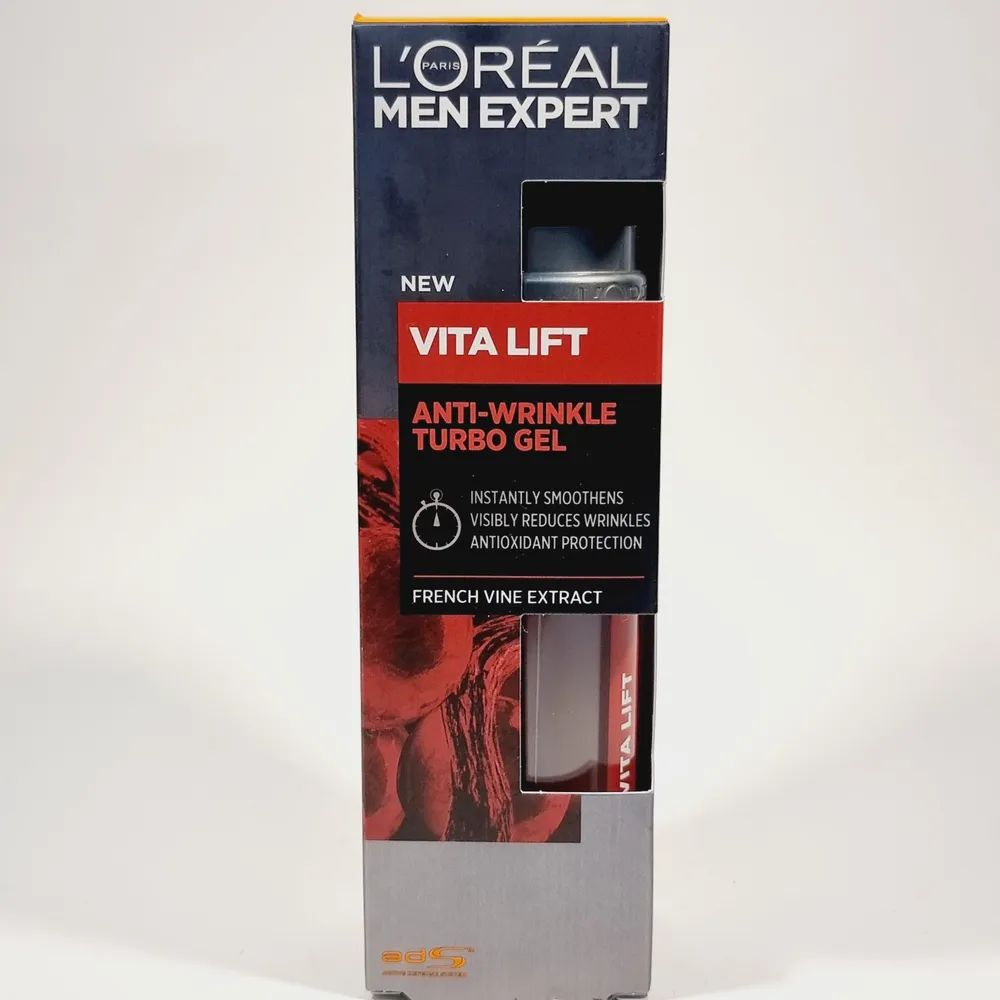 Гель для лица Vita Lift Men Expert омолаживающий с экстрактом французского вина 50 мл (Франция