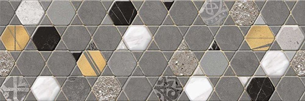 Настенная плитка CEMENTO ASH CRYSTAL DEC