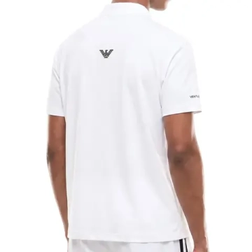 Мужское теннисное поло EA7 Man Jersey - white