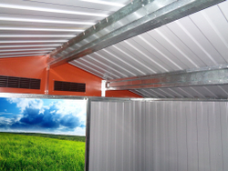 Металлический сарай GreenStorage Арчер D светло-коричневый