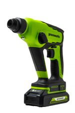 Аккумуляторный перфоратор Greenworks GD24SDS1,3803107, 24v, 1.2 Дж, без АКБ и ЗУ