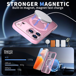 Прозрачный чехол Mesh Pro Magnetic Case для iPhone 17 Pro