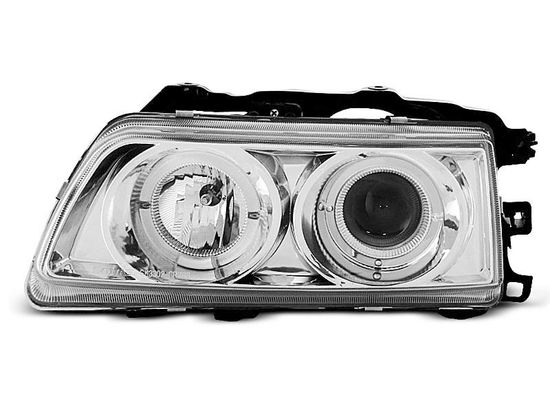 Передние фары Honda CRX angel eyes chrome