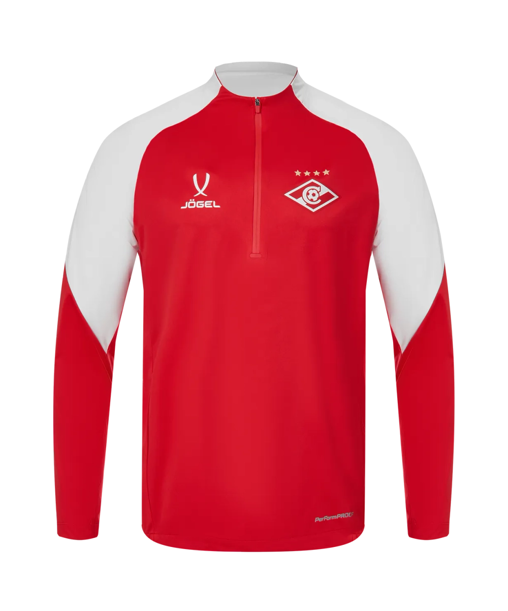 Джемпер ветрозащитный Jögel PREMIER PerFormPROOF Spartak 1/4 Zip Wind Top, красный