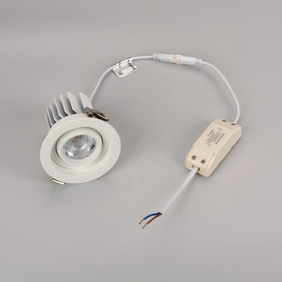 Светильник MS-VORTEX-BUILT-R90-12W Warm3000 (WH-WH, 20 deg, 230V) (Arlight, IP20 Металл, 5 лет)