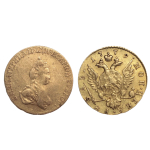 1 рубль  Екатерина II 1779. (для дворцового обращения) золото. R