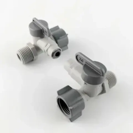 Врезка 1/2"В х 1/4"кран х 1/2"Н ПОСЕЙДОН (пластик)