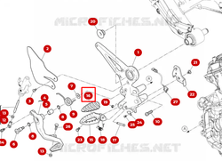 Ducati Вставка подножки 76510041B
