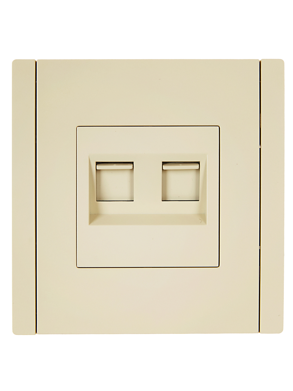 FORTE&PIANO Розетка компьютерная двойная RJ45 кат.5E FP433 ваниль IEK