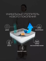 Пуховик зимний длинный с капюшоном оверсайз