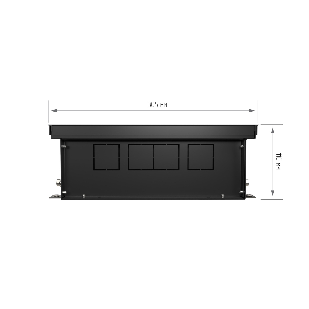 Конвектор внутрипольный Royal Thermo ATRIUM TURBO-110/300/3000-DG-U-BL
