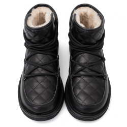 UGG Lodge Mini Leather Black