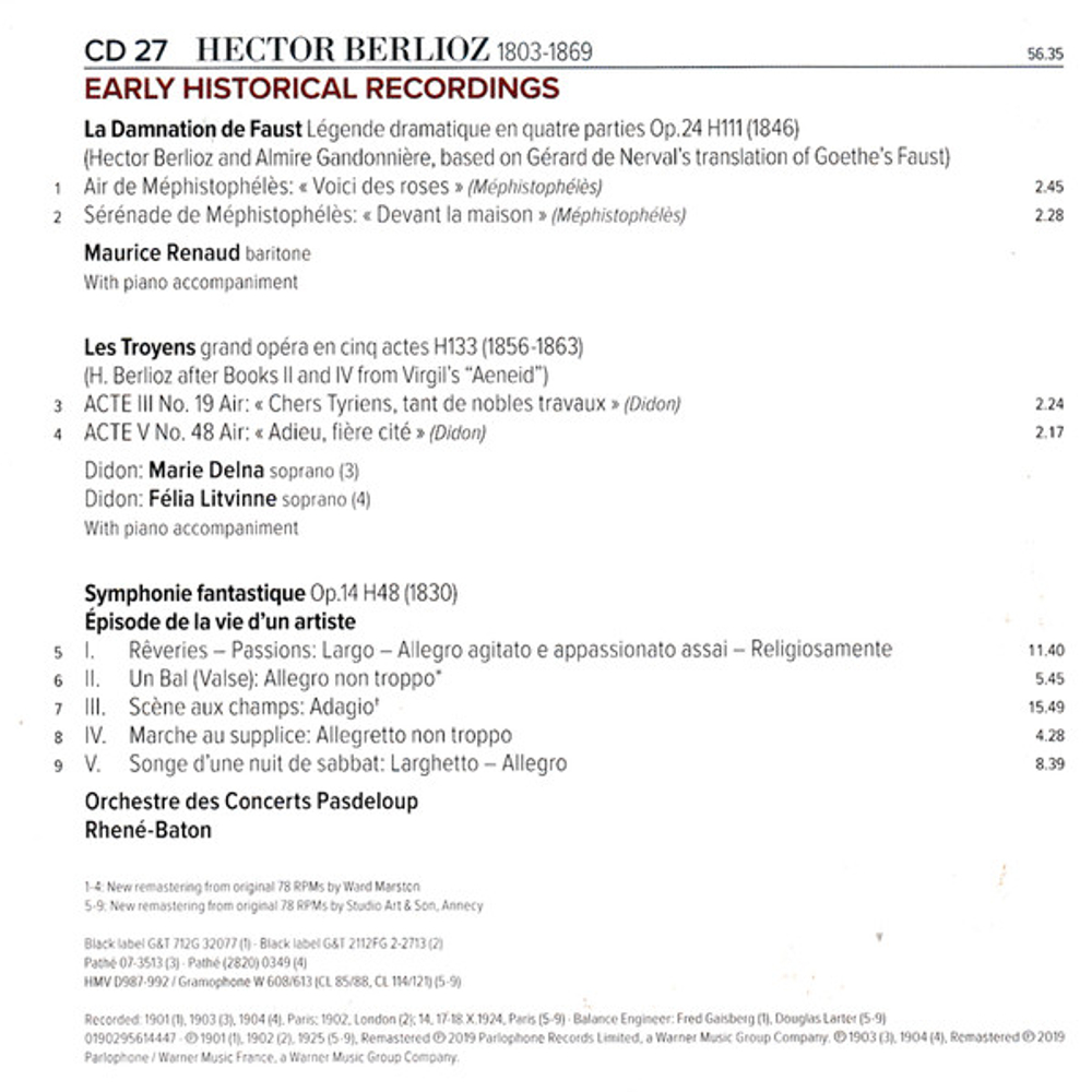 Hector Berlioz / The Complete Works (27CD)