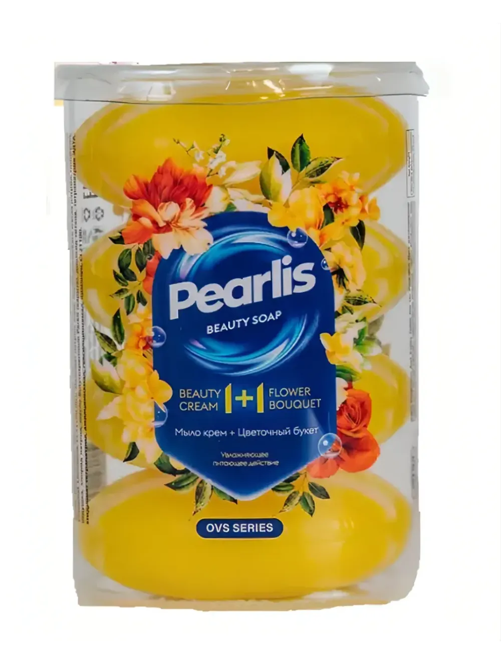Мыло крем Pearlis стакан 4 Шт. Цветочный Букет 100Гр