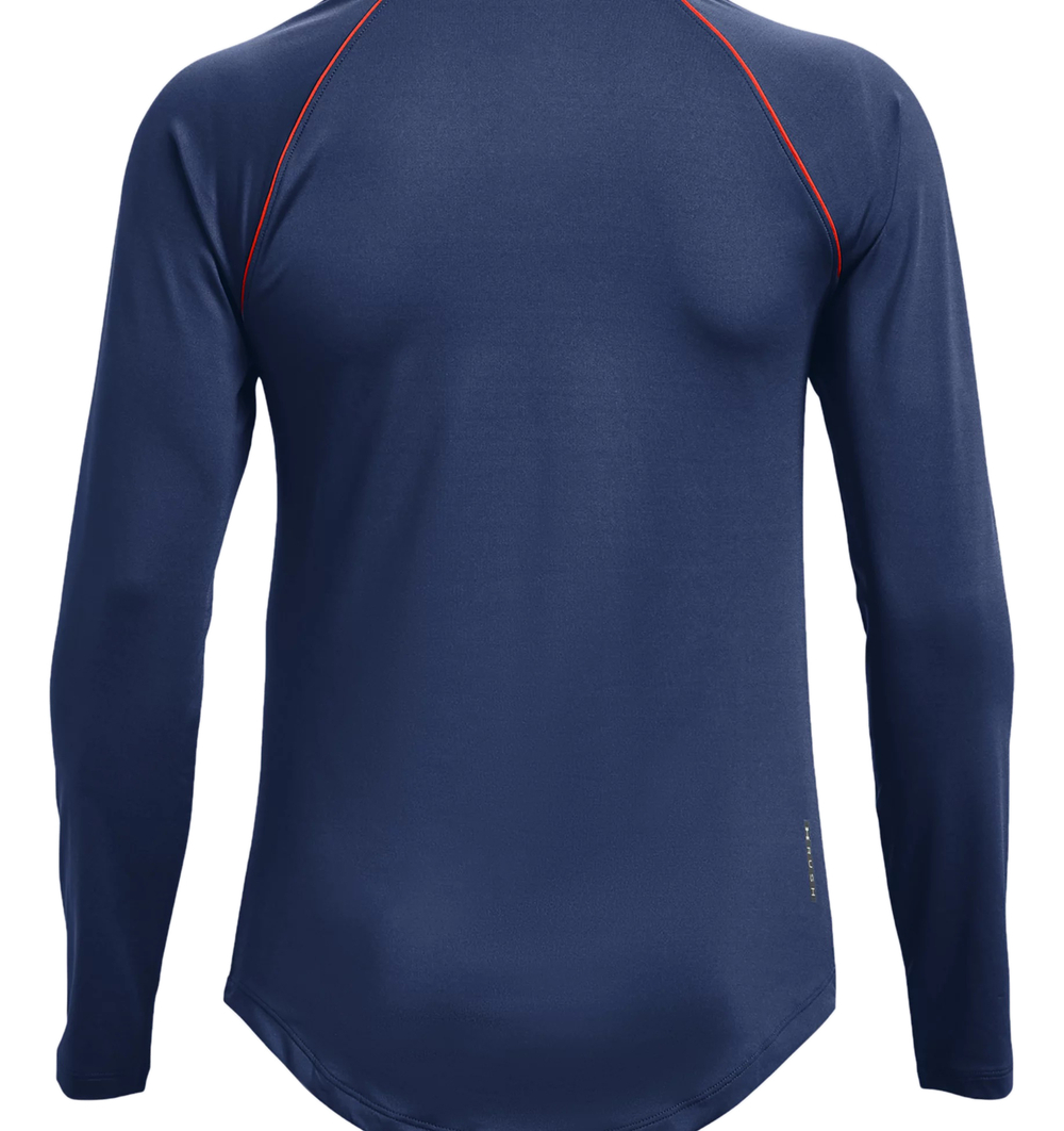 Женская теннисная футболка (dł. Рукава) Under Armour Rush HeatGear Mesh Long Sleeve W - небесный